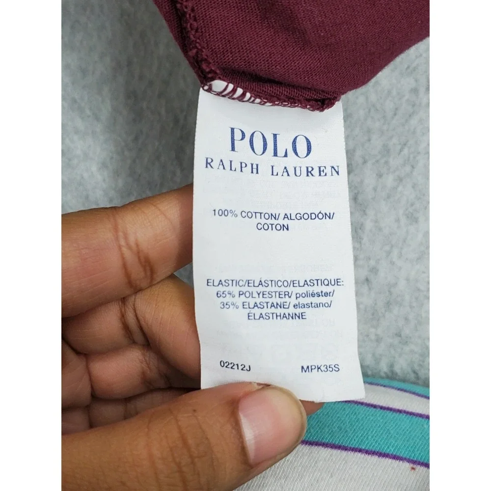 Polo Ralph Lauren‎ Men Sleepwear XL Burgundy Sweatpants POLO Pajama Pants Logo
